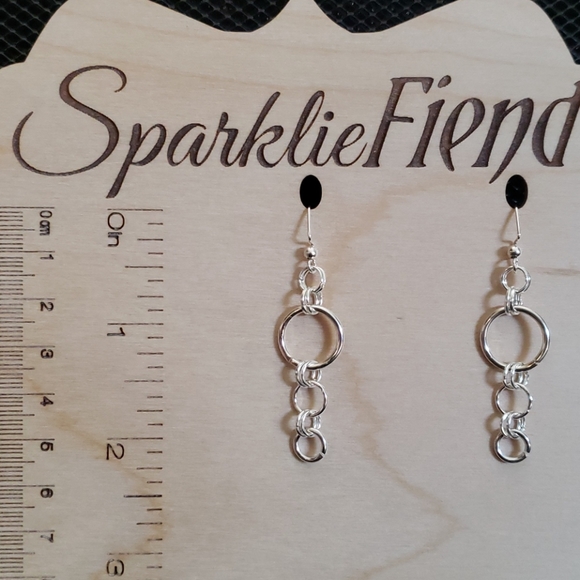 3/$20 | Silver circle earrings - Picture 4 of 6